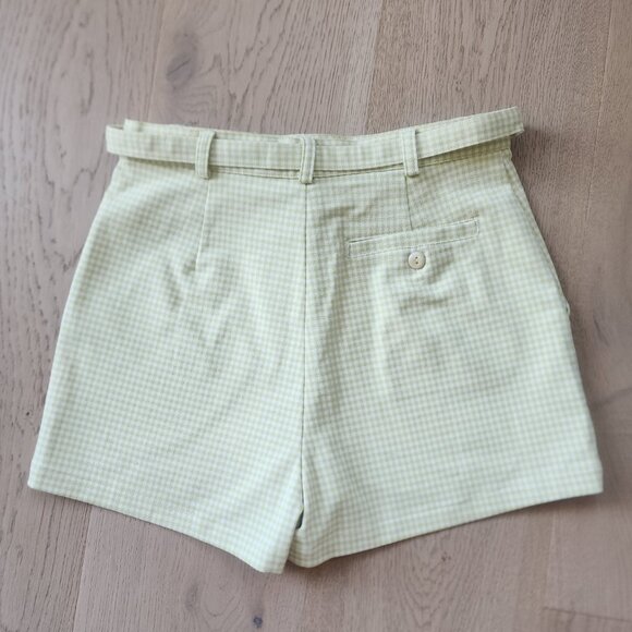 A/X Armani Exhange Size 2 High-Rise Gingham Shorts - Picture 9 of 9